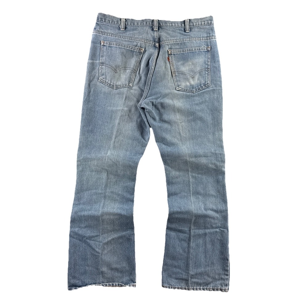 Vintage 70s Levi's Jeans 646-0917 Men's 36x29 Orange Tab Bell Bottom Flare Faded